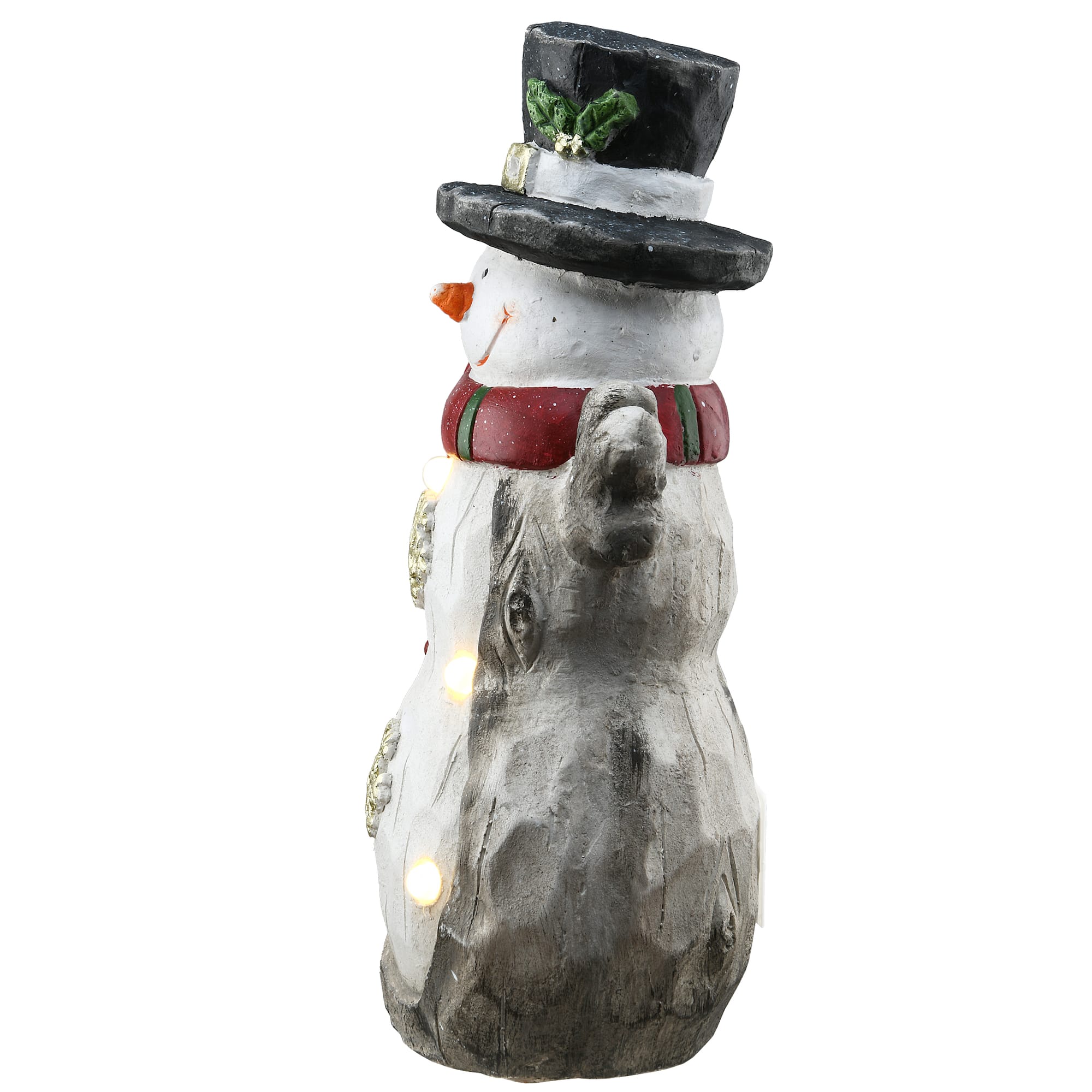 16.5" Lighted Snowman Décor Piece